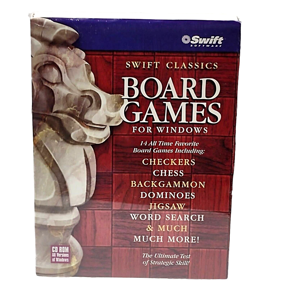 Swift Classics Vintage Board Games For Windows PC 1998 NewS